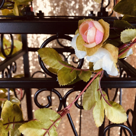 Pink/Apricot Mini Rose Vine