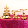 Gold cake table set 12pce - Hire