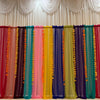 Curtain - rainbow chiffon