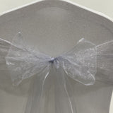 Organza Sash - Silver