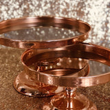 Cake Stand - Rose Gold Mirror