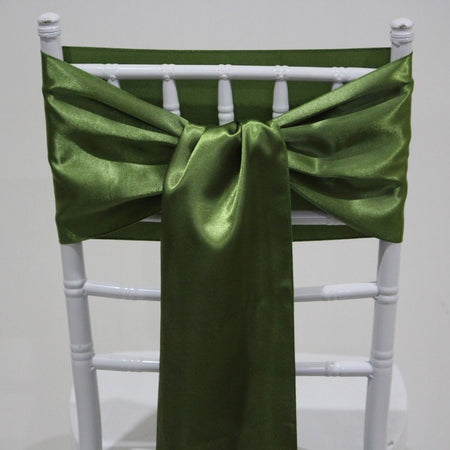 Organza Embroided Sash - Red