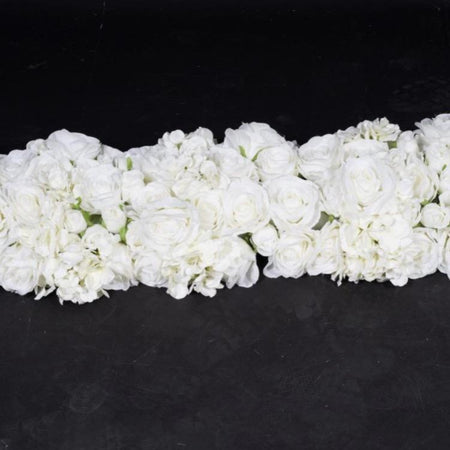 Floral  Panel- pink white