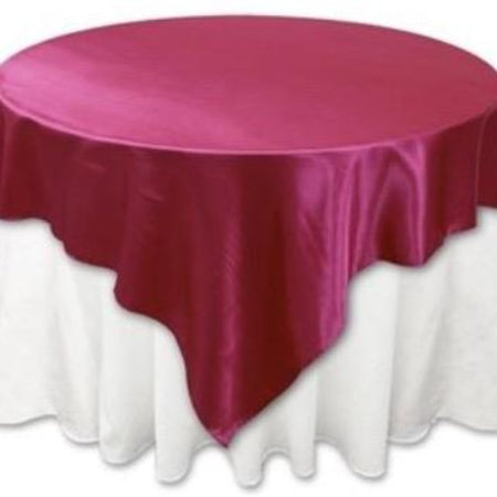 Tablecloth round -silver Satin