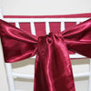 Satin Sash - Burgundy