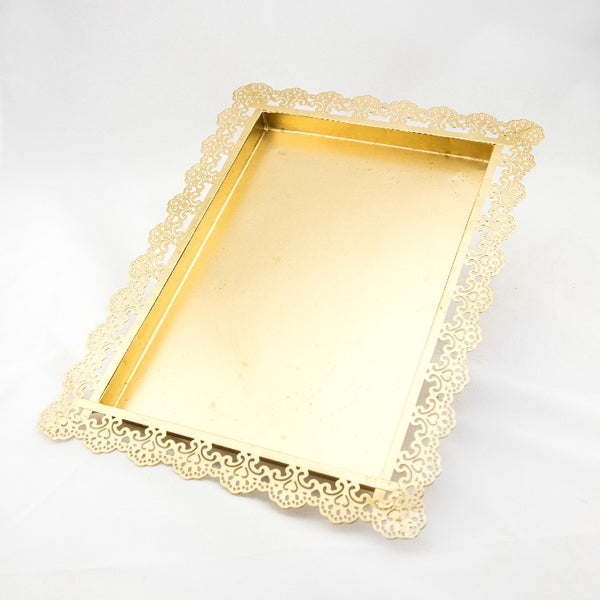 Gold cake table set 12pce - Hire