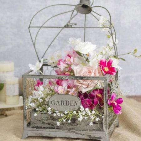 Vintage Urn and Pedestal - White