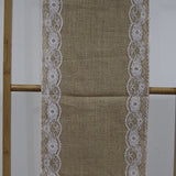 Table Runner - Burlap Lace