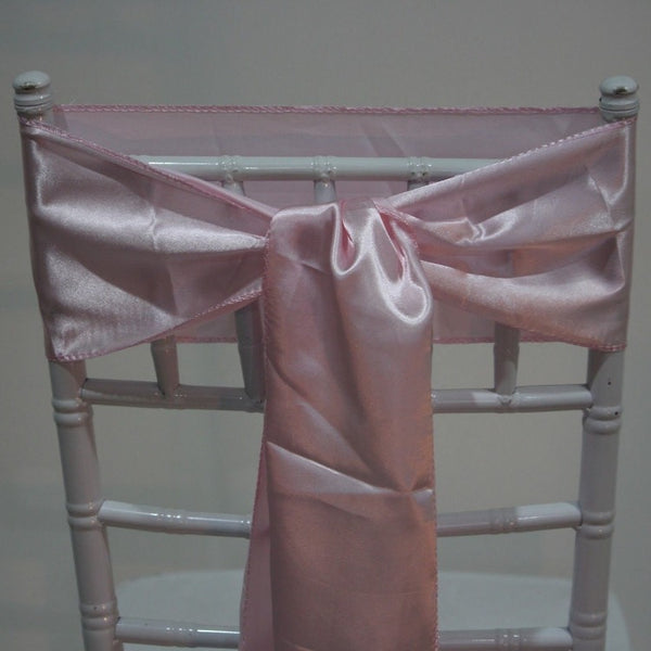 Satin Sash - Baby Pink