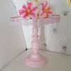 Cake Stand - Pink Lattice