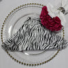 Napkin - Satin - Zebra Print