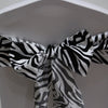 Satin Sash - Zebra Print