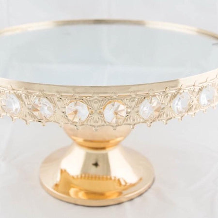 Cake Stand - White Diamonte