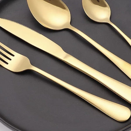 Cutlery gold 6 pce
