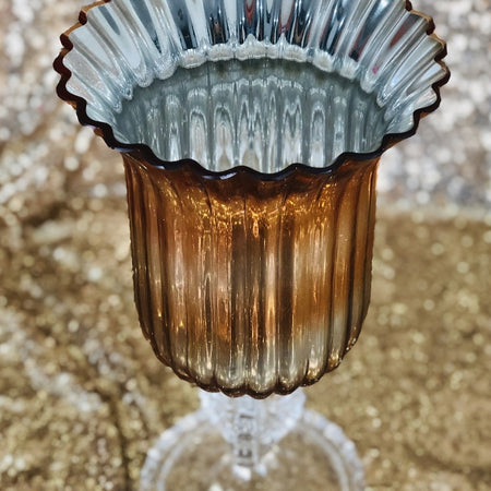 Vase -Rustic Gold Urn metal