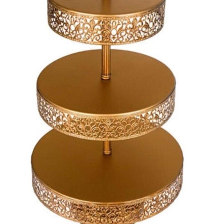 Cupcake Stand - Gold Mirror - 3 Tier