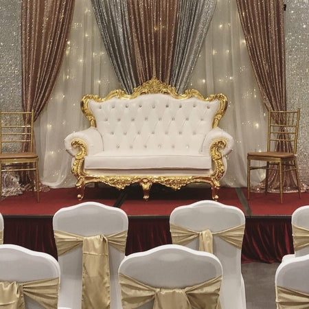 Stage Package - Gold Sofa & Plinths