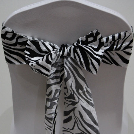 Satin Sash - Tiger Print