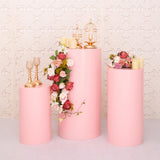 plinth pink round 3 pce