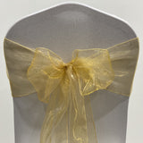 Organza Sash - Gold