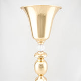 Trumpet Vase - Gold & Crystal