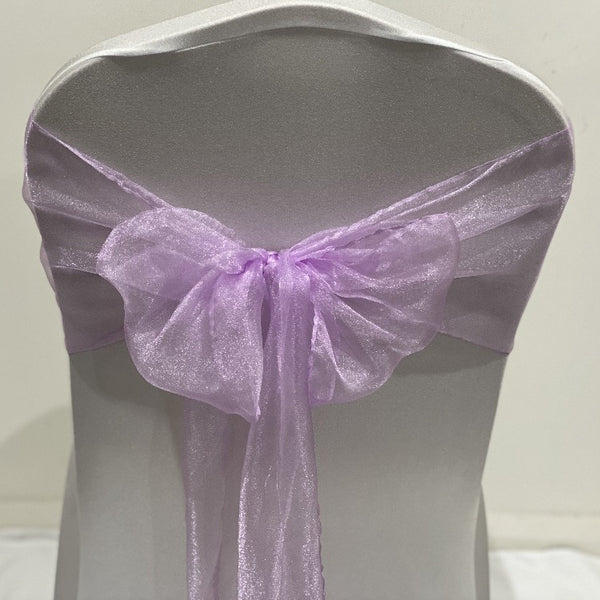 Organza Sash - Lilac