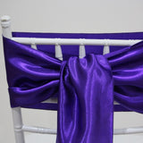 Satin Sash -Purple