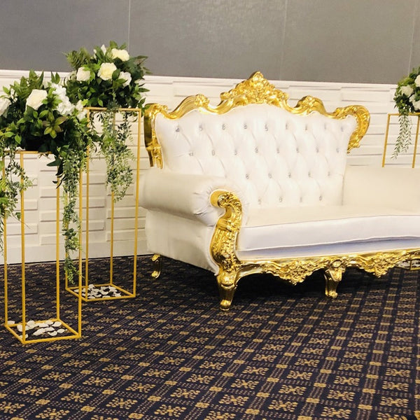 Stage Package - Gold Sofa & Plinths