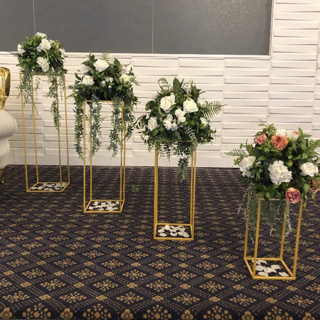 Floral centrepiece -Peach and White