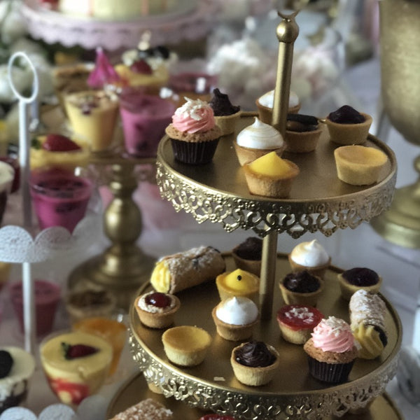 Cupcake Stand - Antique Gold