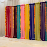 Curtain - rainbow chiffon