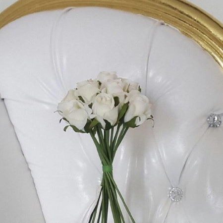 Floral Rings - White - Metal
