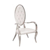 Chair -satin silver