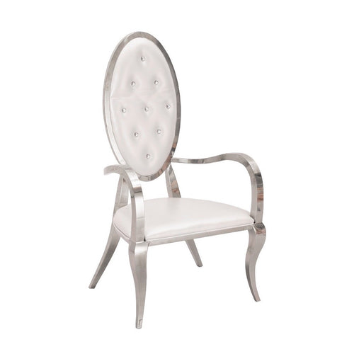 Chair -satin silver