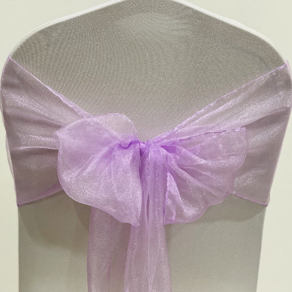 Organza Sash - Lilac