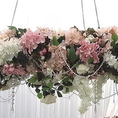 Floral arch peach tones 5 pce
