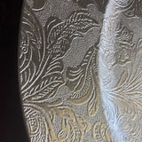 Charger Plate - Silver Damask