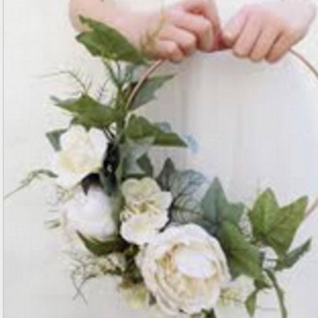 Floral CENTREPIECE- Fuschia and Ivory