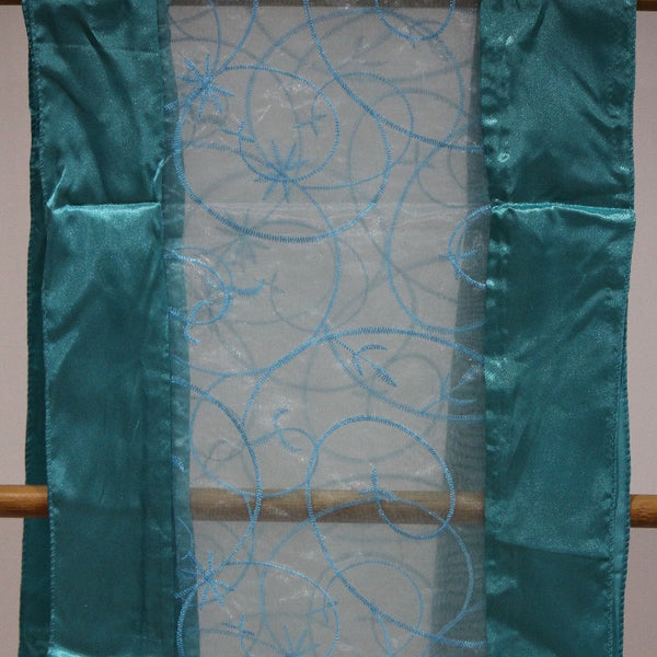 Table Runner - Embroidery Teal