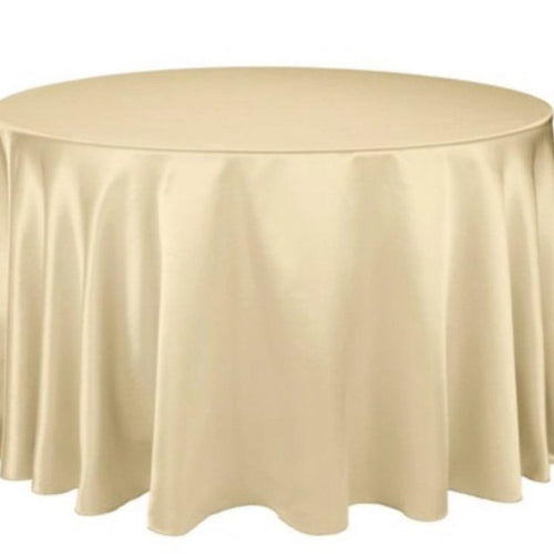 Tablecloth round -Gold satin