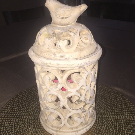 Vintage Urn and Pedestal - Silver