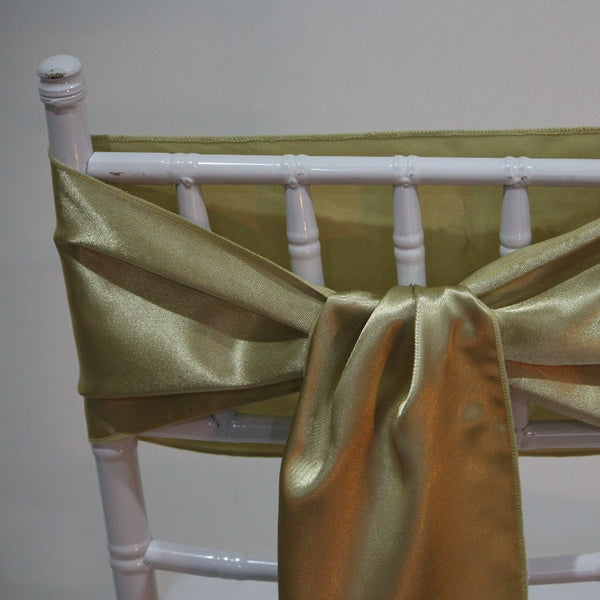 Satin Sash - Champagne