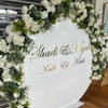 Arch -Round solid acrylic floral