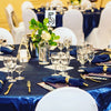 Tablecloth round -Royal Blue Satin