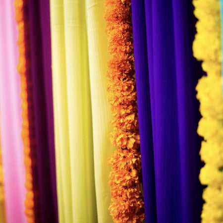 Curtain -multicolour sequins