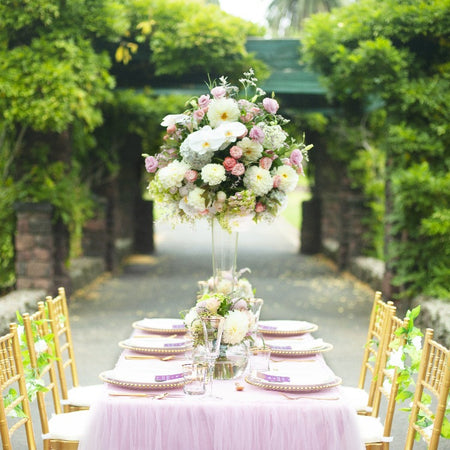 Floral arrangements -Maroon and Dusty Pink Package