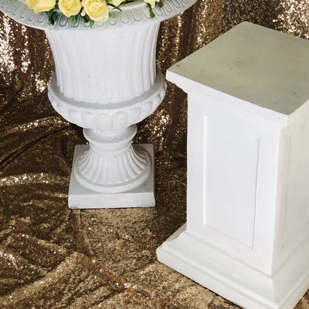 Vintage Urn and Pedestal - Ivory