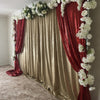 Curtain - Floral Gold & Red