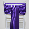 Satin Sash -Purple