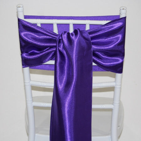 Satin Sash - Silver